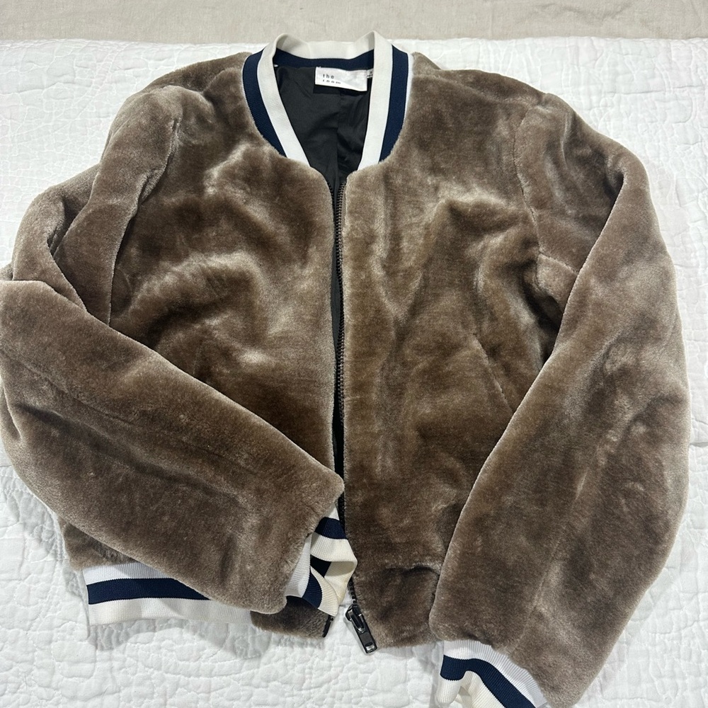 Zara Brown Bomber Jacket